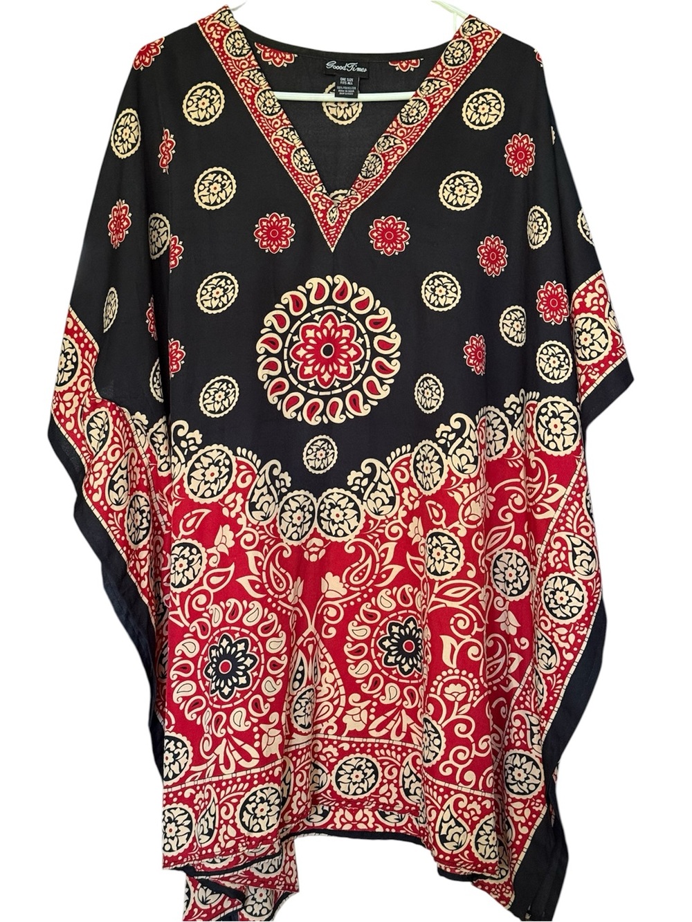 GOOD TIMES Women’s Boho loose fitting blouse from Witch’s Estate Sale One Size